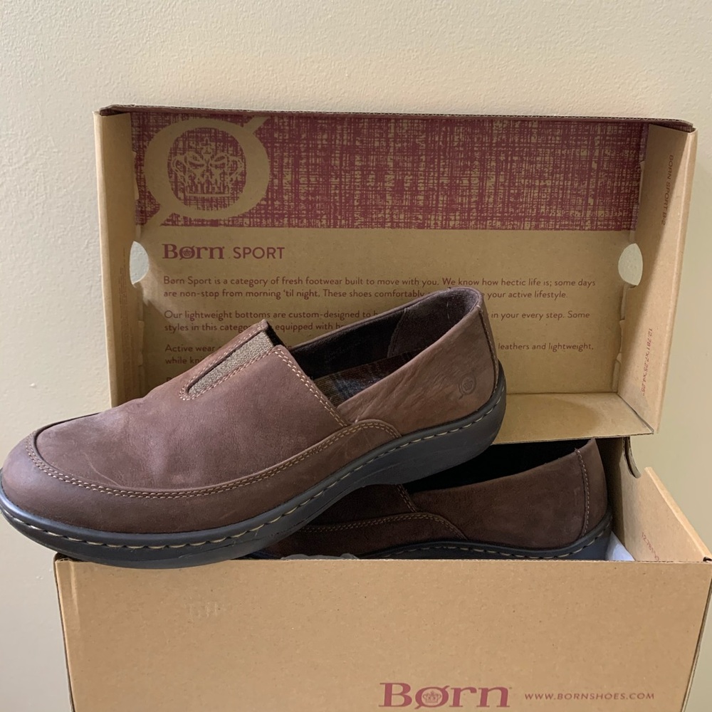 Born Shoes. Women’s Dk Brown Loafers (Lex style)